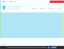 Tablet Screenshot of praxisklinikaachen.de
